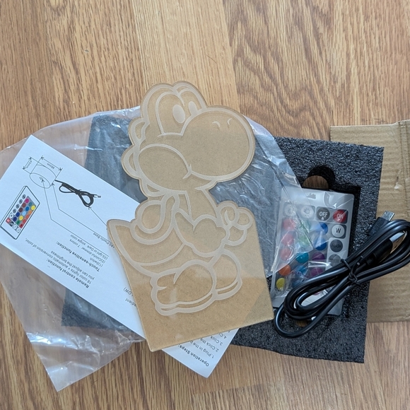 LED Yoshi Night Light with Remote - Picture 8 of 8